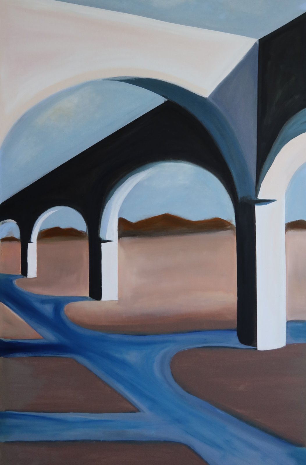 Arches, oil painting by Natalie Nagel